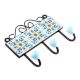  Turquoise Yellow Flower Tiles Hooks 